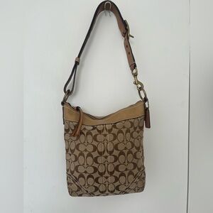 2006 Coach Legacy Crossbody Canvas Monogram with Leather Trim